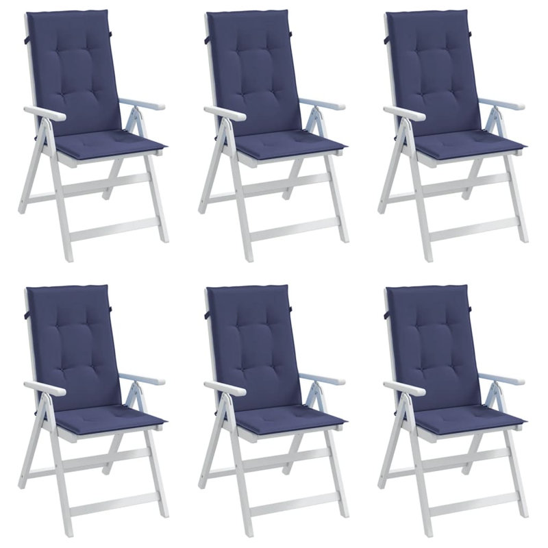 Coussin de siège / dossier d'extérieur, H 1,18 po x l 19,7 po x L 47,2 po, Marine, 6