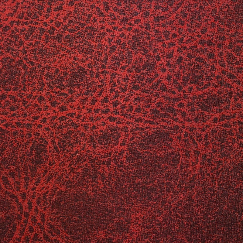 San Angelo Brown/Red/Blue Paisley with Red Faux Leather Accent Western Rustic 48x84 Curtain Panel