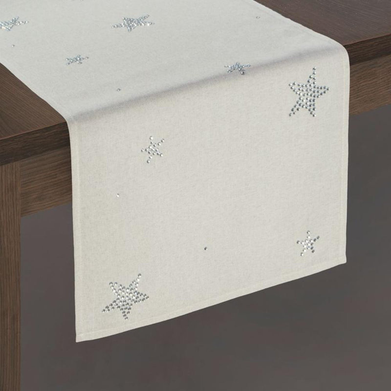 Geometric Table Runner, 33cm W x 140cm L
