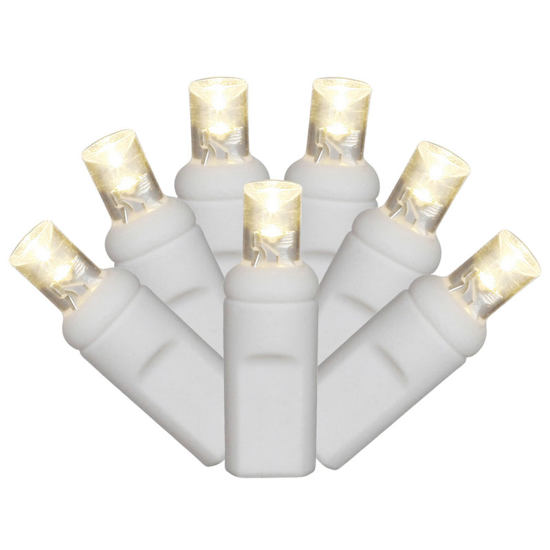 LED Single Mold Wide Angle Icicle Christmas light Set Blend, Warm White