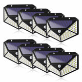 Solar Powered Motion Sensor Wall Lights Pack 108LED Outdoor Security Lights for Garage Corridor