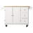 Hardiman 53.75" Kitchen Island with  Locking Wheels-1154830130