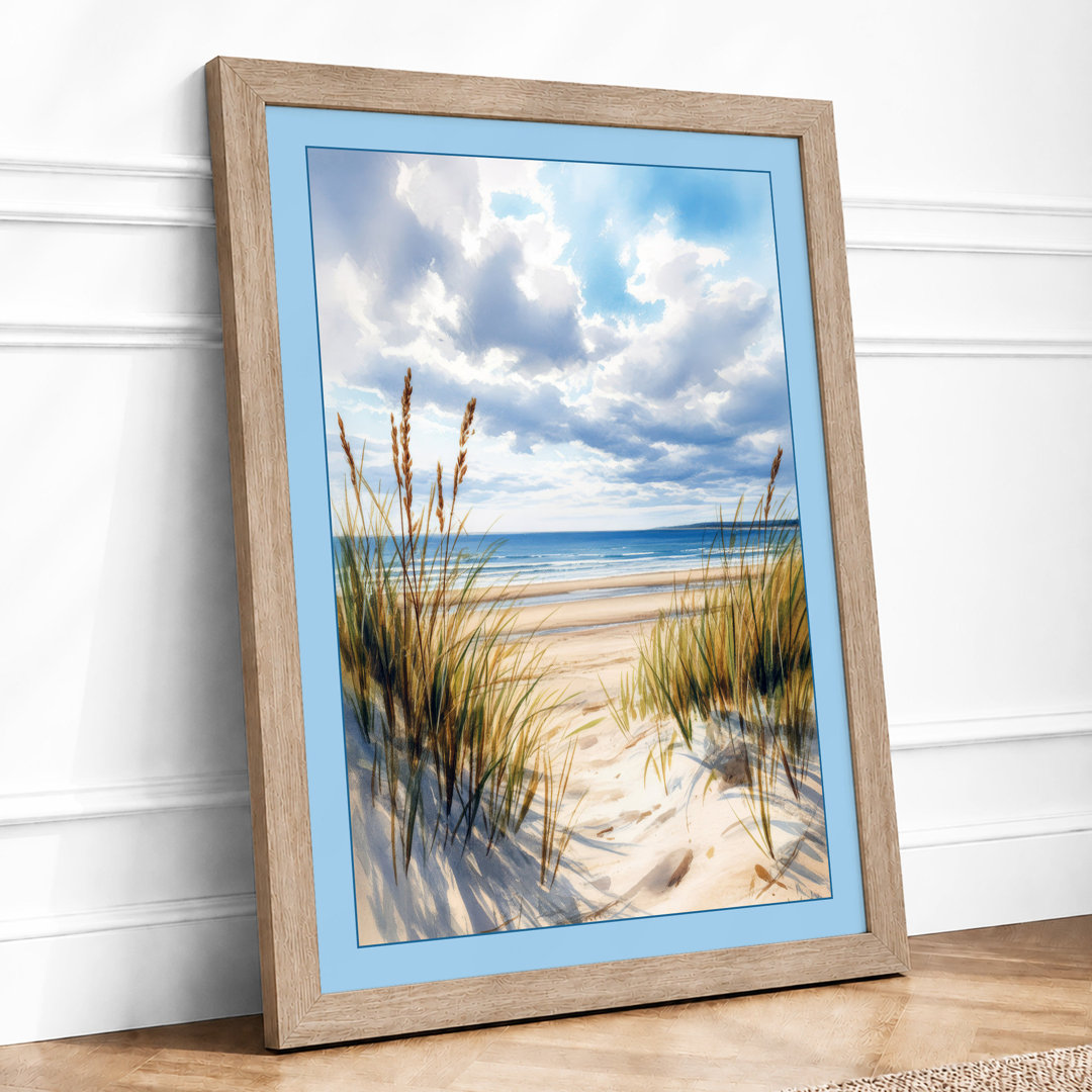 Quiet Shore Coastal - Framed Print