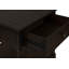 Table d'appoint, 2 niveaux, table de bout, table d'appoint, carré, table de chevet, chambre à coucher, lampe, placage brun, traditionnel