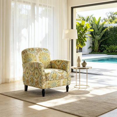 Fauteuil d'appoint rembourré, sofa confortable d'un côté pour salon, chambre à coucher et bureau à domicile