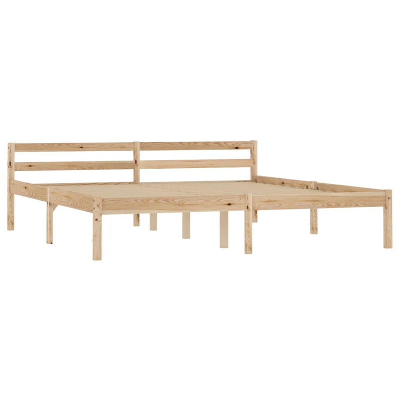Aaryahi Solid Wood Bed, Super King (6'), Natural