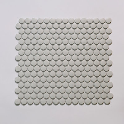 Marin 3/4" x 3/4" Penny Round Matte Porcelain Mosaic Tile