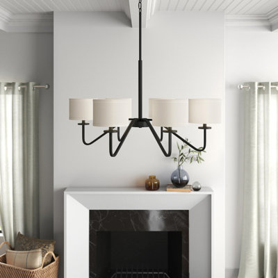 Loudoun 6-Light Metal Shaded Chandelier with Adjustable Height