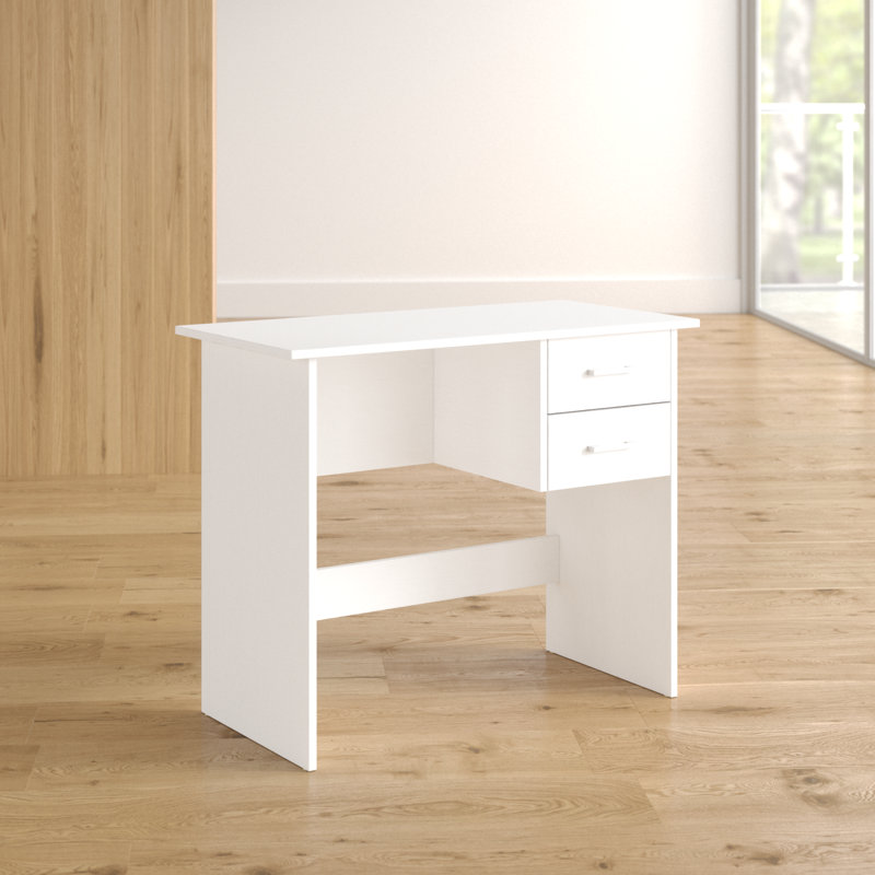 Ryan Solid Wood Base Writing Desk, White