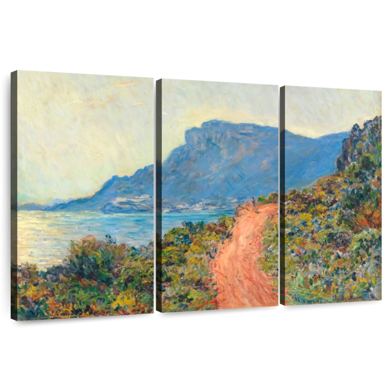Gillard La Corniche près de Monaco, 1884, H 36 po x l 57 po
