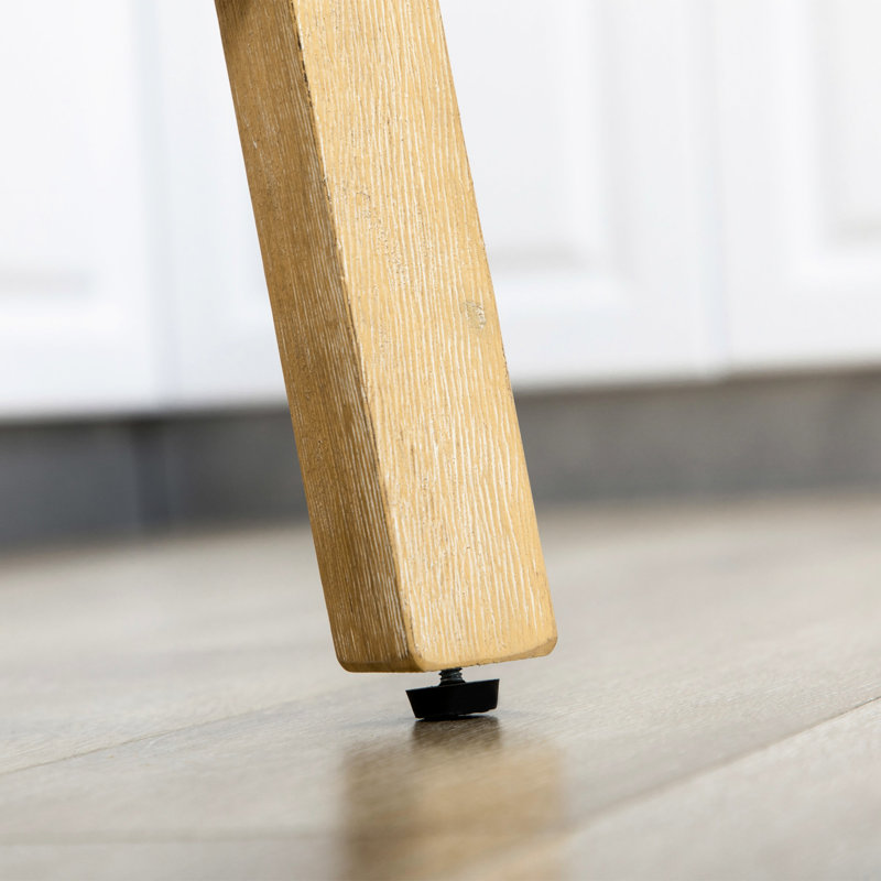De 2 sièges à hauteur de bar, 30 po de hauteur, rotation de 180 degrés, gris, repose-pieds en bois massif, 2 tabourets pivotants à boutons, gris avec repose-pieds
