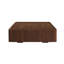 Table basse carrée en noyer avec tiroirs de rangement-115693917
