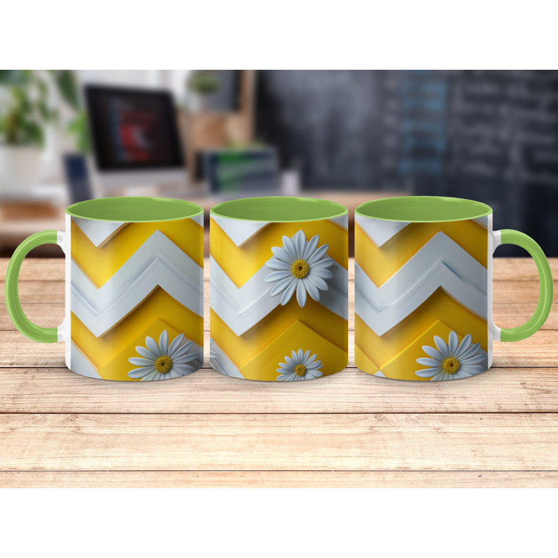 Ceramic Coffee Mug, Light Green