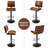 Adjustable Swivel Upholstered Bar Stools Counter Stools-1093358746-1093358751