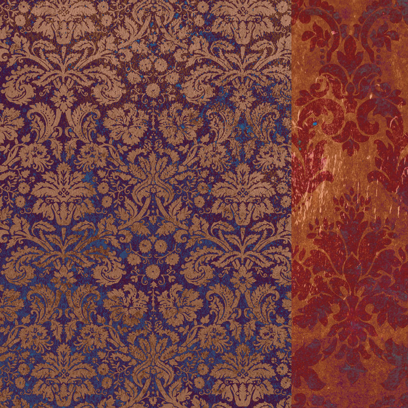 Moroccan Damask II by Vision Studio - No Frame Print on Canvas, 51cm H x 51cm W x 3.8cm D