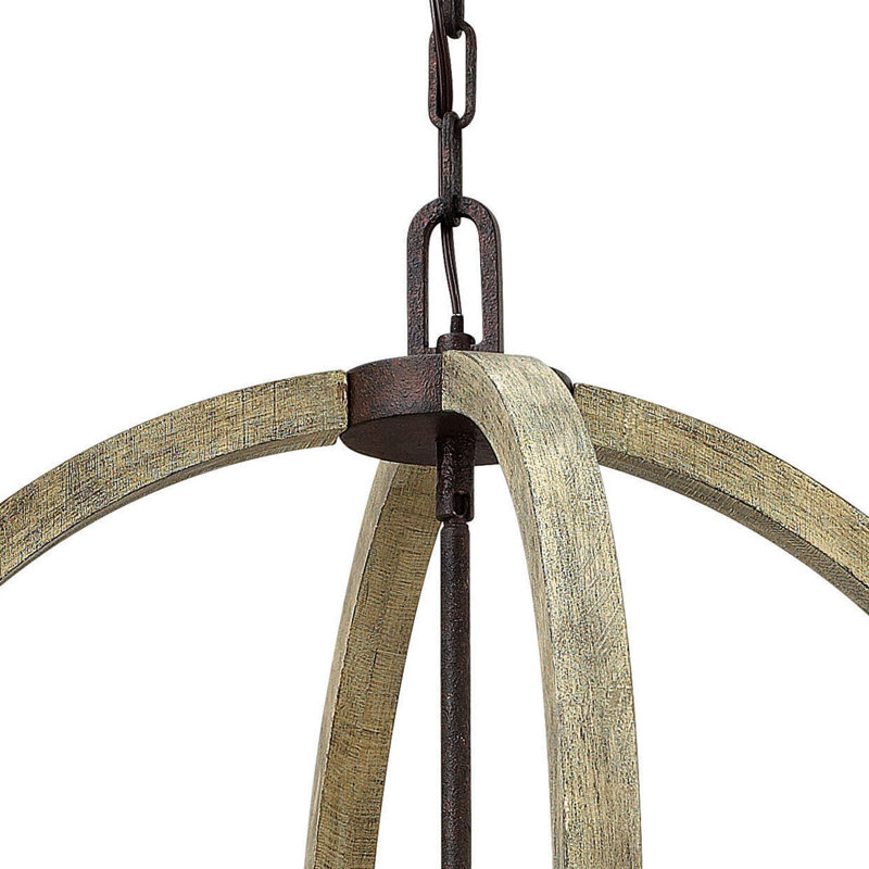 Middlefield 4 - Light Fabric Dimmable Globe Chandelier