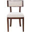 Ensemble de 2 chaises de salle à manger rembourrées rustiques avec cadres en bois massif-930793357-931295394