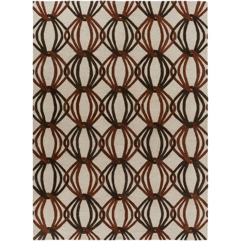 Sena Wool Geometric Indoor Rug, Rectangle 5' x 8'