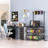 3D Printer Rack & Filament Storage Organizer - Heavy Duty Metal Shelving with 30" x 22" x 61.9" Dimensions