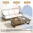 Shweta 2-piece Conversation Set,solid Teak Wood Sofa And Coffee Table Set With Cushions-1184808660-1184808661-1184871946