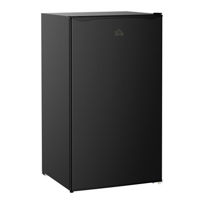 3.2 Cu.Ft Mini Fridge with Freezer, Single Door Compact Refrigerator with Adjustable Thermostat, Shelf and Reversible Door for Bedroom, Dorm, Home Office, Energy Efficient