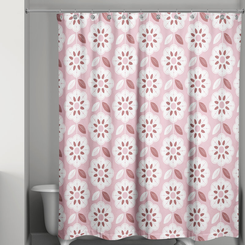 Floral Shower Curtain, Pink