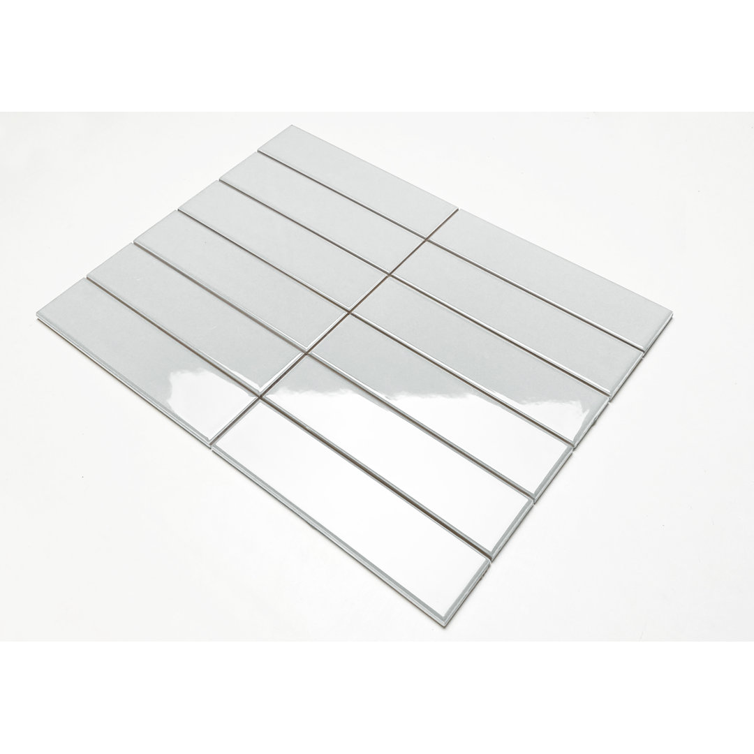 Hudson 2" x 8" Ceramic Mosaic Tile Walkon Tile 