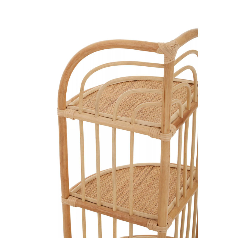 Bourbeau 46cm W Rattan Shelving Unit