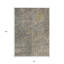 Tapis intérieur lavable abstrait ivoire HomeRoots 8 pi x 10 pi