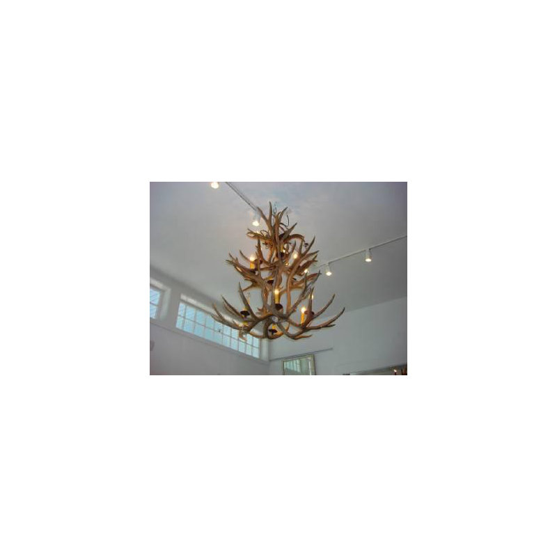 Jacques 12 - Light Chandelier, Sun Bleached, 38”H x 36”W x 36”D