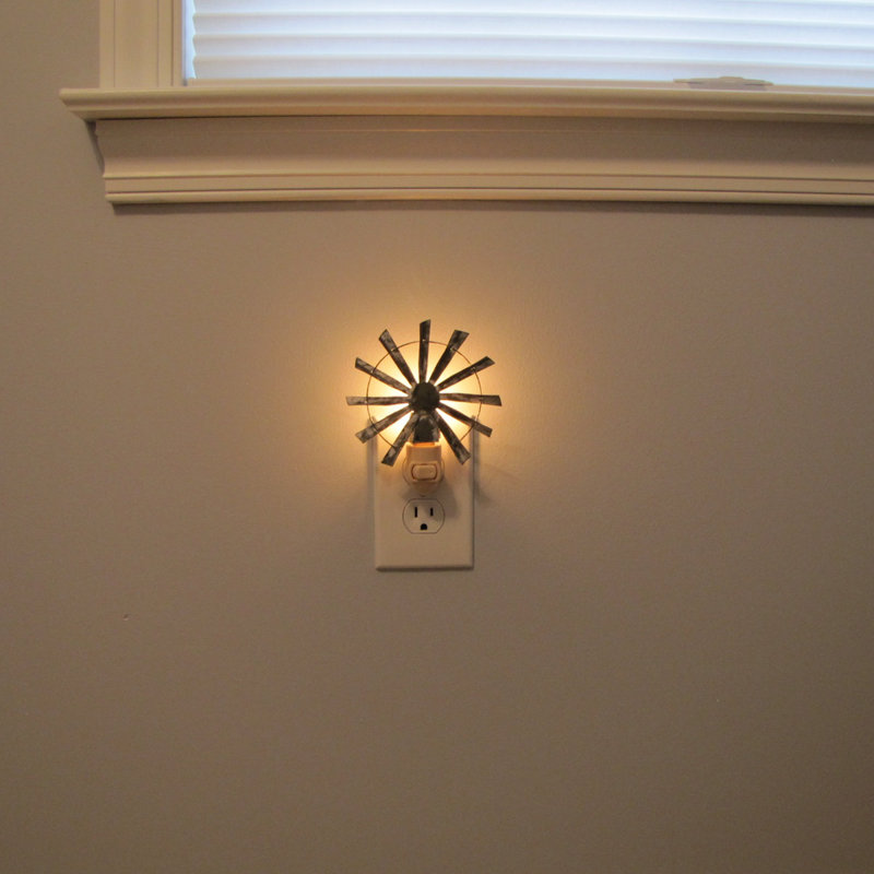 Lampe murale à brancher à vent à la lumière