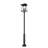 Rainer 6 Light Outdoor Post Mounted Fixture in Black