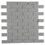 Carreau de mosaïque de plancher et de mur en porcelaine noir brillant 11-1 / 2 "x 11-3 / 4" Metro Brick Subway