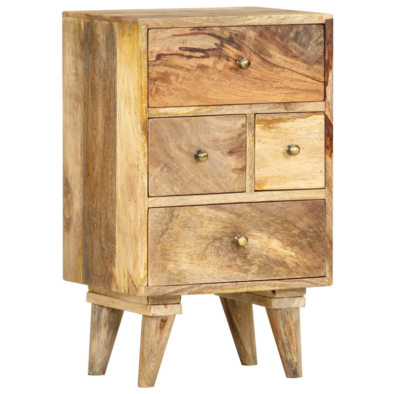 Trawalla 30cm W Solid Wood Bedside Table