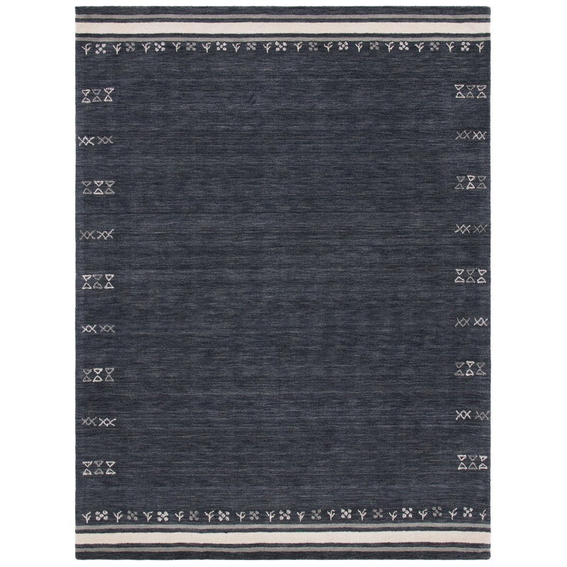 Himalaya Hand Loomed Wool Southwestern Area Rug, Rectangle 10' x 14'