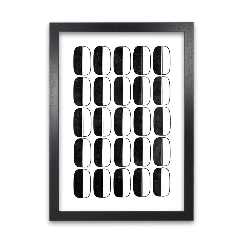 Abstract Coffee Beans Original - Print, Black Frame, 59cm H x 42cm W x 3cm D