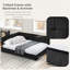 Reversible L-Shape Upholstered Platform Bed With Velvet Fabric Design-1024721415-1031532350