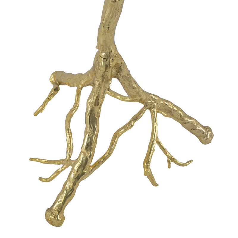 81.9'' Gold Tree Floor Lamp, Black