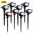 Black Solar Powered Integrated LED Pathway Light Pack