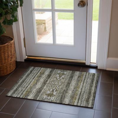 Tapis intérieur / extérieur avec envers antidérapant Nazariy