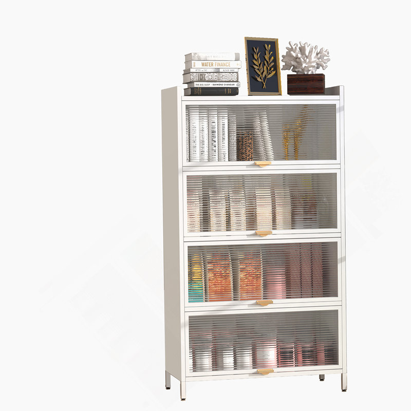 5-Level Flip Door Cabinet, White