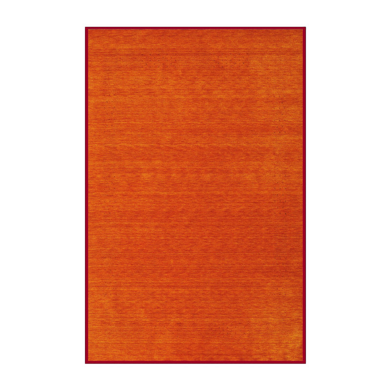 Tapis contemporain rouge, Rectangle 8 pi 0 po x 10 pi 0 po