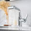 Robinet de salle de bain monotrou avec 2 modes d'eau, robinet de meuble-lavabo escamotable pour salle de bain et salle de lavage Lefton, BF2209-107634912