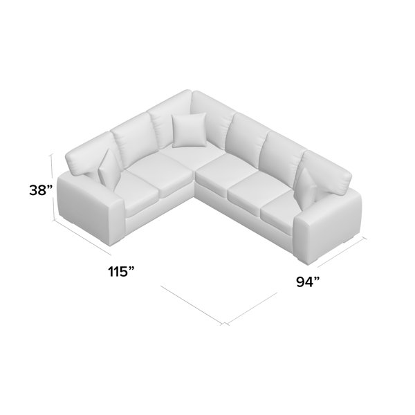 Affordable Furniture Impulse Espresso 2-Piece Sectional Sofa