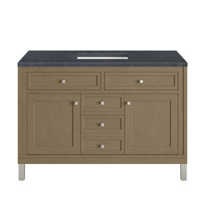 Chicago 48"" Single Bathroom Vanity Set -  James Martin Vanities, 305-V48-WWW-3CSP