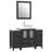 Ravenna 48" Freestanding Single Sink Bathroom Vanity with Engineered Marble Top and Matching Mirror-23188980