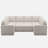 Seybert Modern U-Shaped Velvet Chenille Sectional Sofa For Living Room-2005509199
