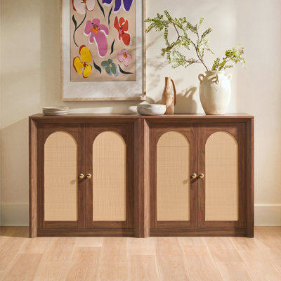 30''Wood Sideboard Storage Cabinet