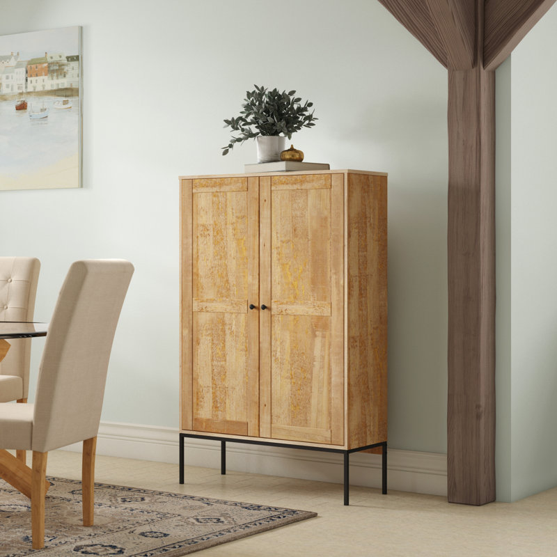 Salvatore 91cm Sideboard, Nature/Black