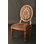 Tufted Musilin Side Chair in Brown